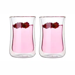 We3 Transparent Solid Glass Matte Cups Set of Cups and Mugs-16