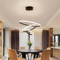GAUVIK LED Chandelier Mordern Luxury 3 Ring Pendant Light Chandelier Ceiling Lamp-19