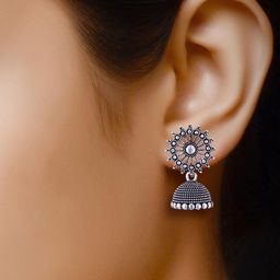 Sangria Alloy Silver-Plated Earrings-image-42