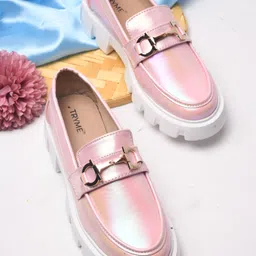 TRYME Women Patent Leather Loafers-picture-18