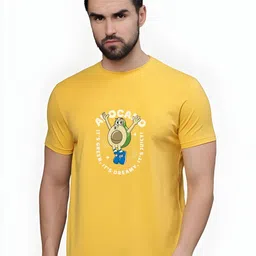 KaamBhari Graphic Printed Round Neck Regular Fit Cotton T-shirt-picture-16