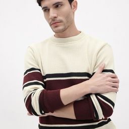 The Roadster Life Co. Striped Woollen Pullover-picture-23