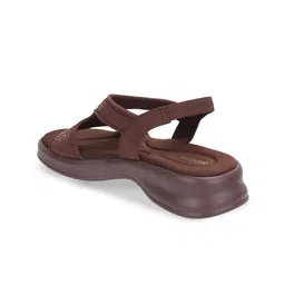 Mochi Embellished Block Sandals with Laser Cuts image 4