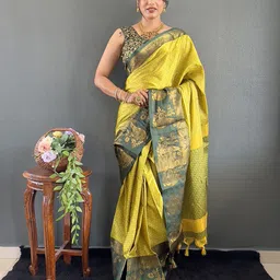 Pandadi Saree Women Woven Design Zari Saree-image-86