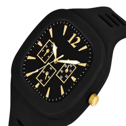 Hala Men Pack of 3 Solid Rectangular Tang Regular Analogue and Digital Watches image 5