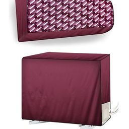 The Furnishing Tree Maroon Printed Air Conditioner Cover-picture-23