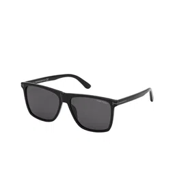 Tom Ford Men Grey Lens & Black Square Sunglasses with-picture-46