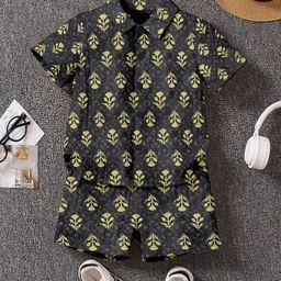 OMPAX Boys Printed Shirt with Shorts-27