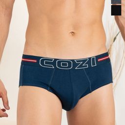 Lux Cozi Men Pack of 3 Pure Cotton Briefs COZI_1124_LUXURY_AST1_3PC-13