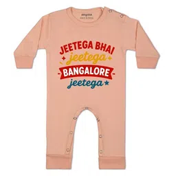 Arvesa Kids-Unisex Peach Cotton Rompers-picture-47