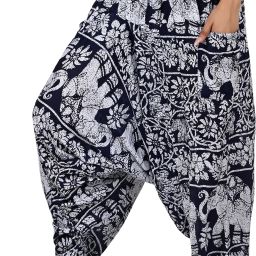 Printed Rayon Women Harem Pants-image-12