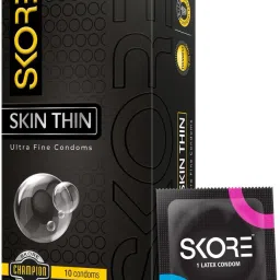 Skin Thin Ultra Fine Condom | With Disposal Pouches | 10 Sheets | Pack of 1 Condom-11