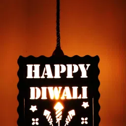 524 Happy Diwali Ceiling Light Wooden Pendant lamp Shade (with Bulb) Handcraft Artistic Hanging Night Lamp Pendants Ceiling Lamp-picture-28