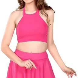 Solid Women Pink Swimsuit-image-23