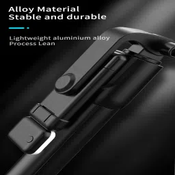 Mobtude Selfie Stick Tripod, Mini Extendable 3 in 1 Aluminum Selfie Stick with Remote 3 Axis Gimbal for Mobile image 2