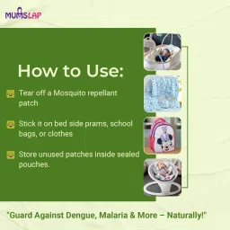 mumslap Natural Mosquito Repellent Patches for Babies, Protects from Dengue, Malaria image 5