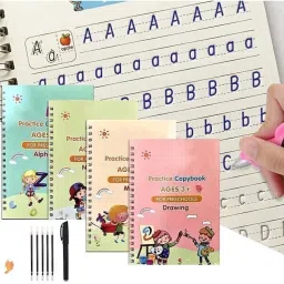 Magic Reusable Handwriting Copybook Alphabets, Numbers, Maths & Drawing-13
