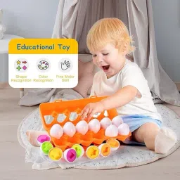 kamsons Puzzle with Eggs for Color & Shape Recognition for Kids image 5