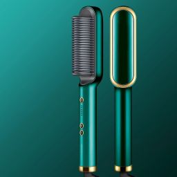 hqt Designed PTC Heating Electric 5 Temperature Control Hair Straightener For Women Hair Straightener Brush-image-51