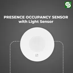 ESYSENSE Inspire Sensing Presence Occupancy Sensor with Light Sensor,Energy Saving Motion Detector Switch Wireless Sensor Security System image 4