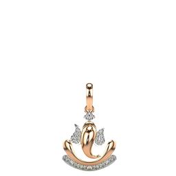 VALANOVA Women Hallmarked 14K Rose Gold & Certified Lab Grown Diamond 0.20cts Pendant-picture-10