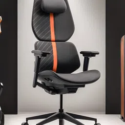 Pelicanwork Black & Orange Model X3 Ember Gaming Chair-45