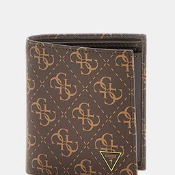 GUESS Men Printed Leather Two Fold Wallet-12