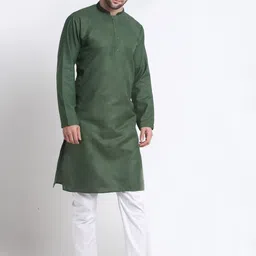 KRAFT INDIA Men Regular Kurta with Pyjamas image 3