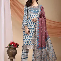 DIVASTRI Women Floral Printed Kurta with Pyjama & Dupatta-34
