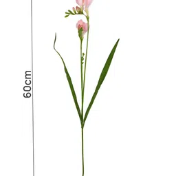 TAYHAA Pink 2 Pieces Freesia Artificial Flower With Pot image 3