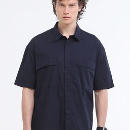 Espanshe Velvo Oversized Drop-Shoulder Sleeves Pure Cotton Shirt-image-79