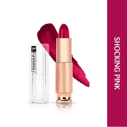 krayons Set Of 3 Classy Matte Lipsticks-3.5g Each-Chocolate Mocha-Single Red-Shocking Pink image 4