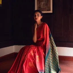 SHOP DROP Woven Design Pure Silk Mysore Silk Saree-picture-31