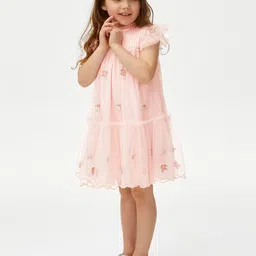 Marks & Spencer Flutter Sleeve A-Line Dress-image-99