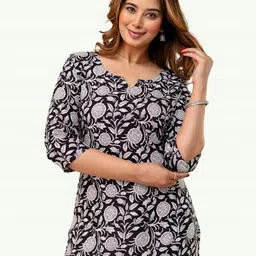 Charnest Women Ethnic Motifs Printed Short Kurti-picture-45