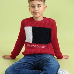 U.S. Polo Assn. Kids Cotton Printed Pullover-picture-42