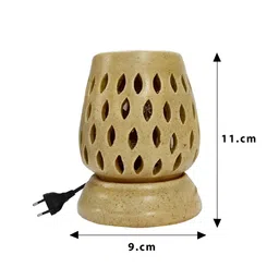 PEEPALCOMM 2Pcs Brown Printed Ceramic Long Electrical Diffuser With Jasmine Aroma Oils image 4
