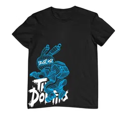 TeeSlix Unisex Black Tshirts-34