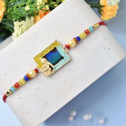 MEIRA JEWELLERY 3-Pcs Rakhi With Roli Chawal & Greeting Card-image-16