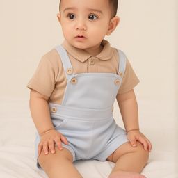 BURBN Kids-Unisex Summer dungarees-image-21