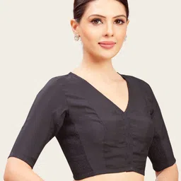 Studio Shringaar V-Neck Stretchable Saree Blouse-image-16