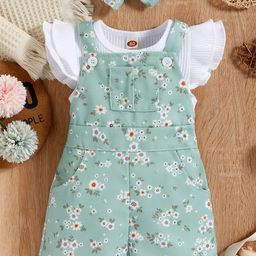 LULU & SKY Infants Printed Dungaree-image-98