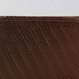 The Brown Hide Men Geometric Textured Leather Two Fold Wallet image 4
