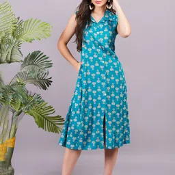 OH MI DIOS Women Printed Midi Shirt Dress-picture-36