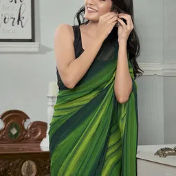 DIVASTRI Ombre Pure Georgette Ready to Wear Saree-26
