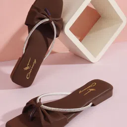 CHINRAAG Women Open Toe Flats with Bows-image-32