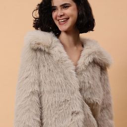 Fashion Gaiia Single-Breasted Cropped Overcoat-image-1
