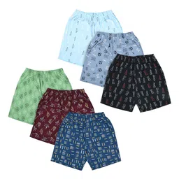 Revvo Junior Boys Pack Of 6 Conversational Printed Pure Cotton Basic Briefs RTS-703-picture-42