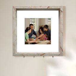 Art Street Brown 3- Hooks Wooden Key Holder-38