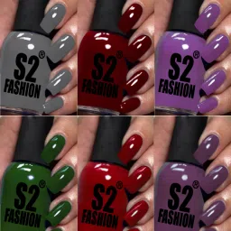 New Gloss Gel High Shine Quick Drying Long Lasting Nail Polish Combo Set A344 Multicolor-16